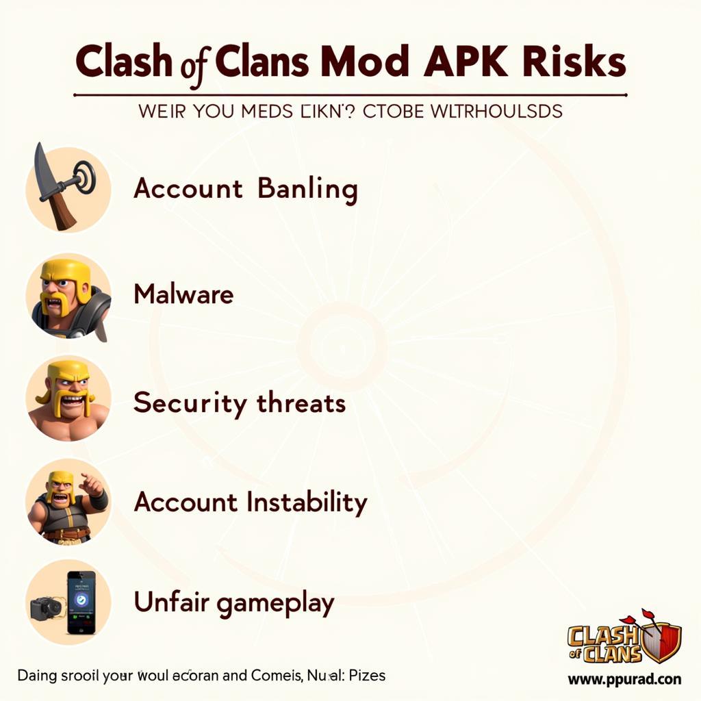 Clash of Clans Mod APK 2019 Risks