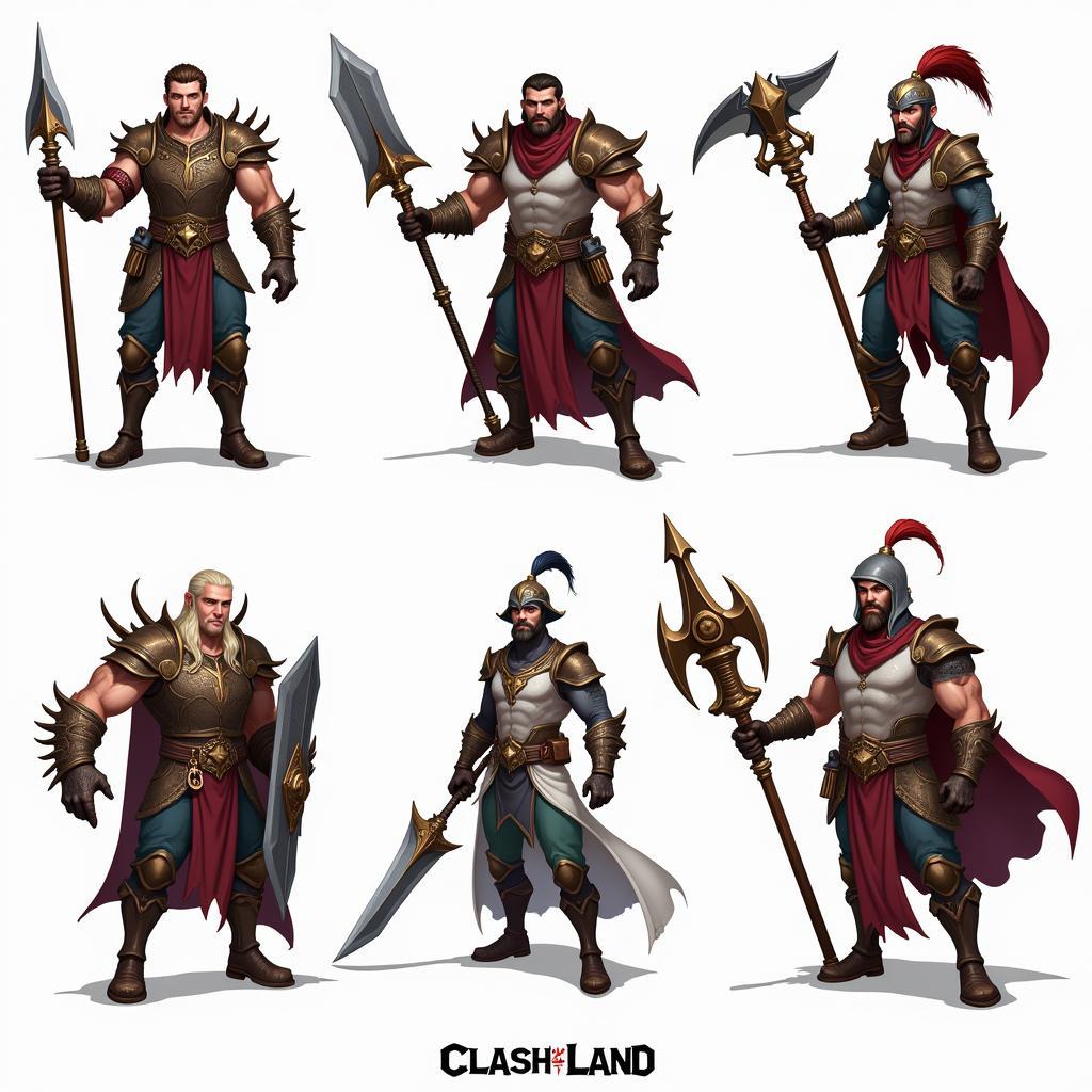 Clash of Land hero characters