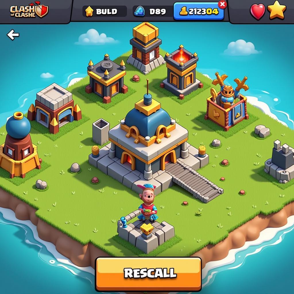 Clash of Paradise APK Download Homepage Screenshot