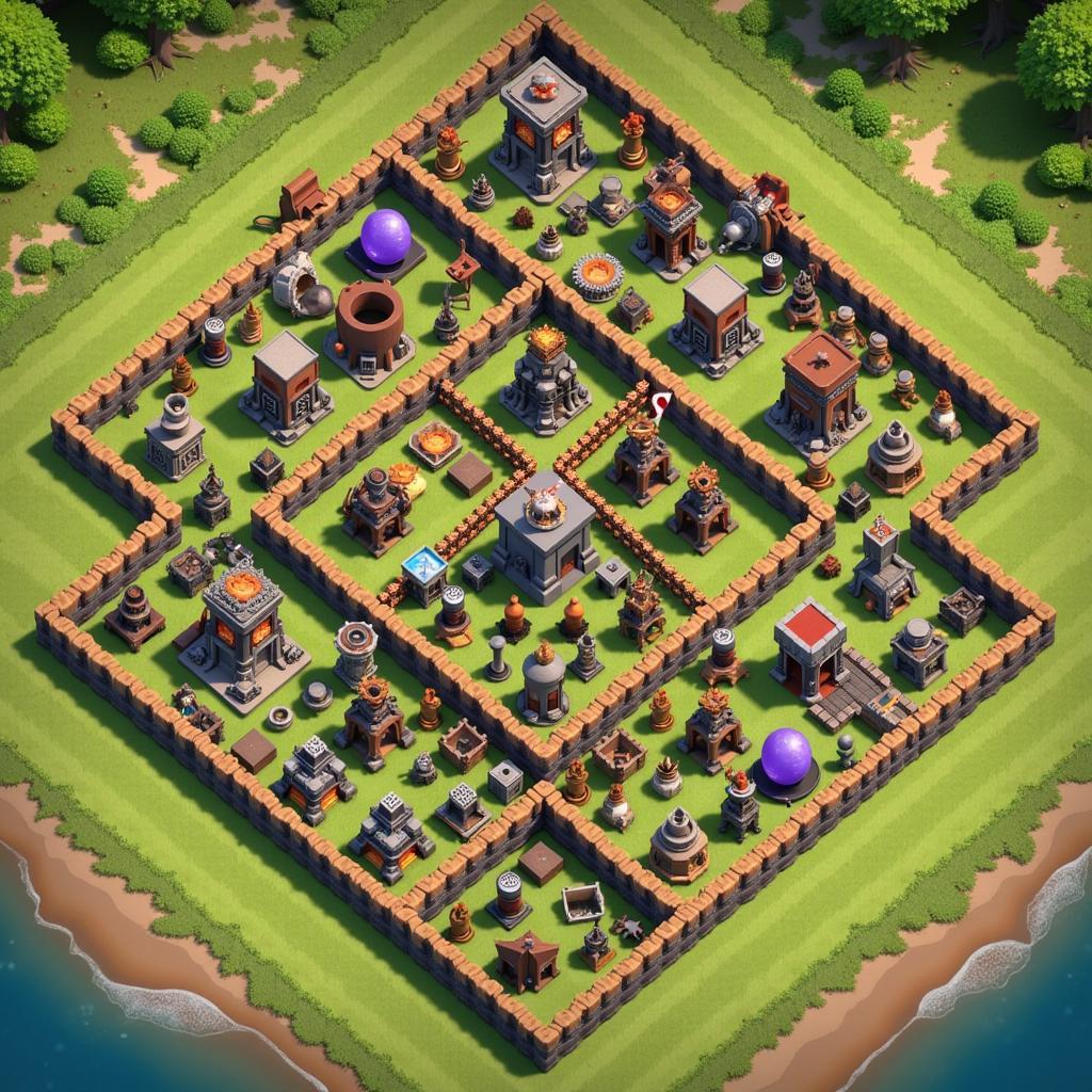 Clash Paradise Maxed Out Base