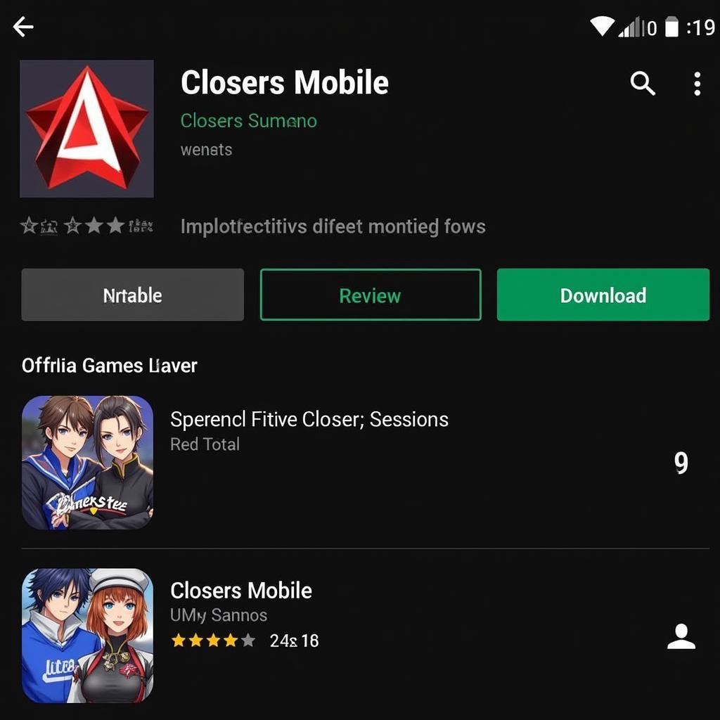 Closers Mobile Download Screenshot