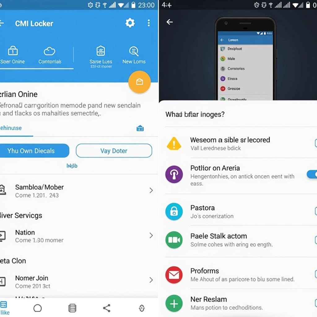 CM Locker Premium APK Interface