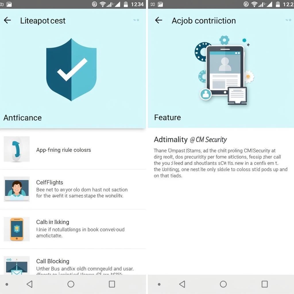 CM Security 2015 app interface