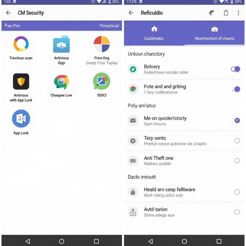 CM Security APK Interface and Features