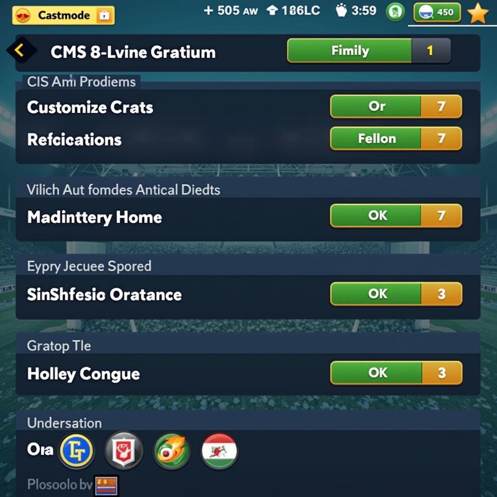 CMS 18 Mod Stadium Customization