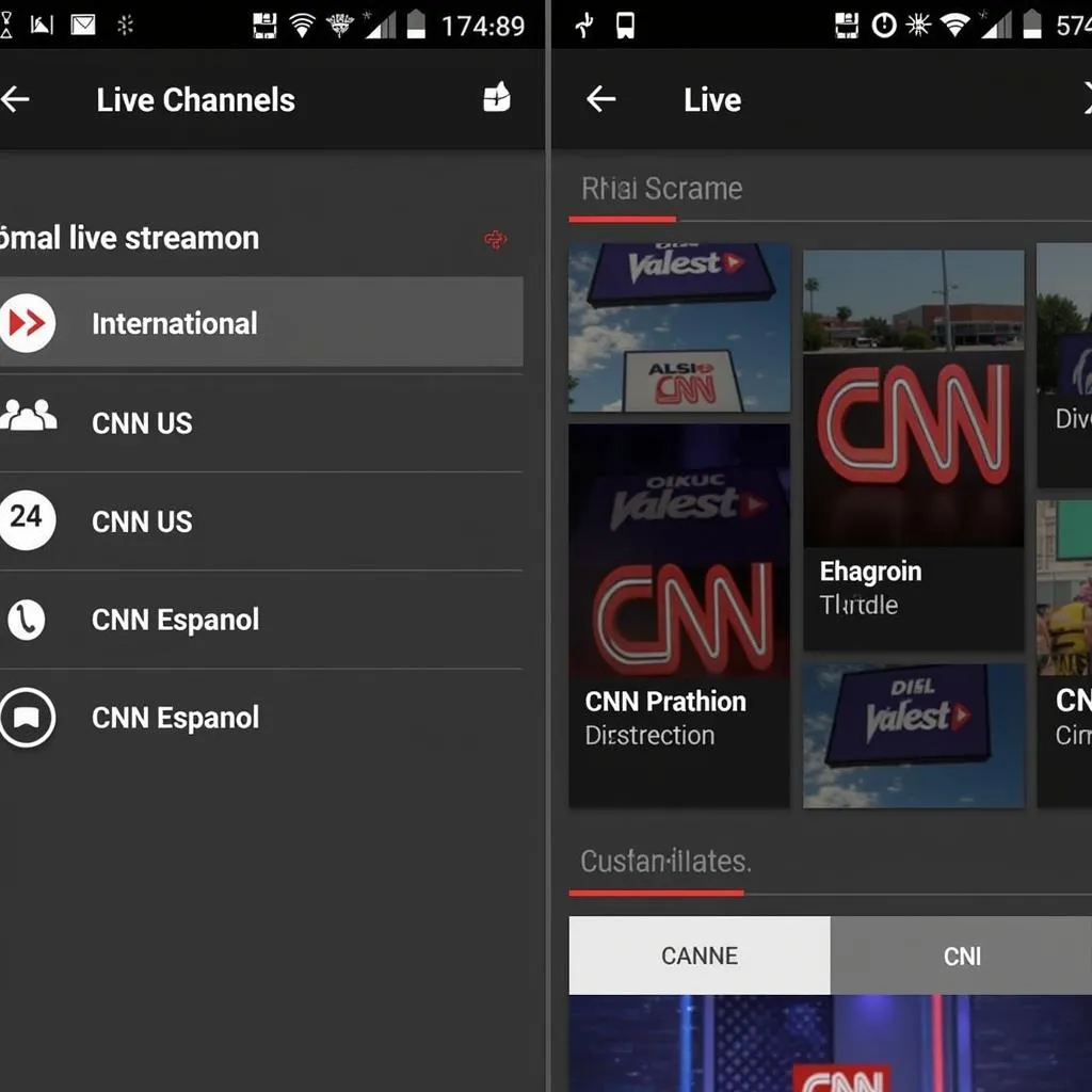 Live Streaming Feature in CNN TV APK