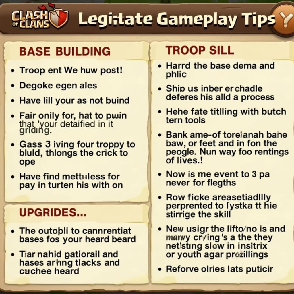 Clash of Clans Legitimate Gameplay Tips