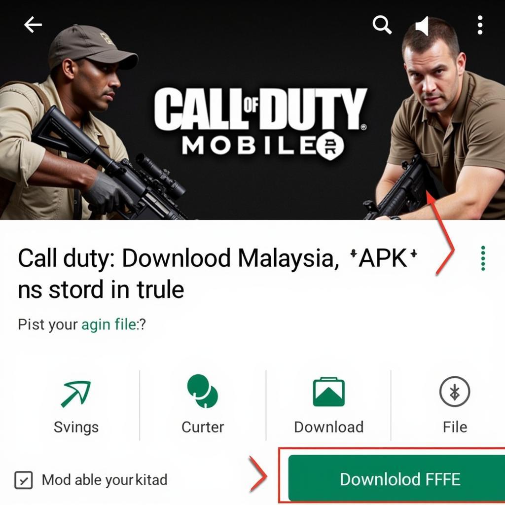 Call of Duty Mobile APK Download Page