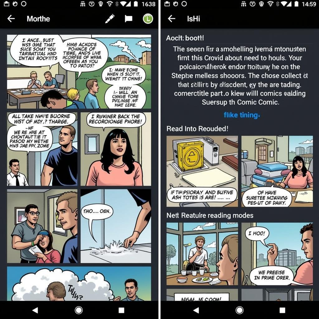 Comic Screen Mod APK Reading Experience