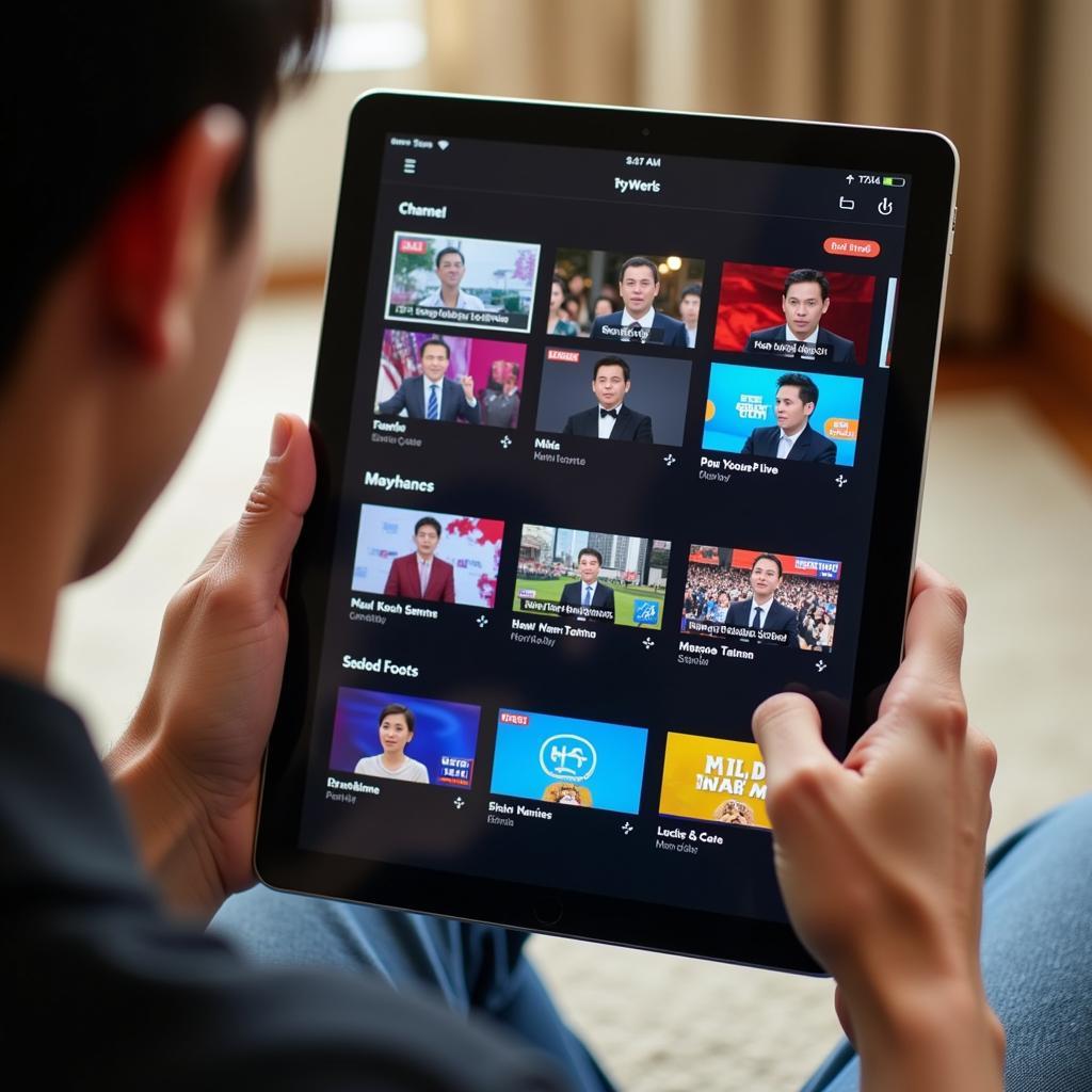 Comparing Live Streaming Apps on Tablet