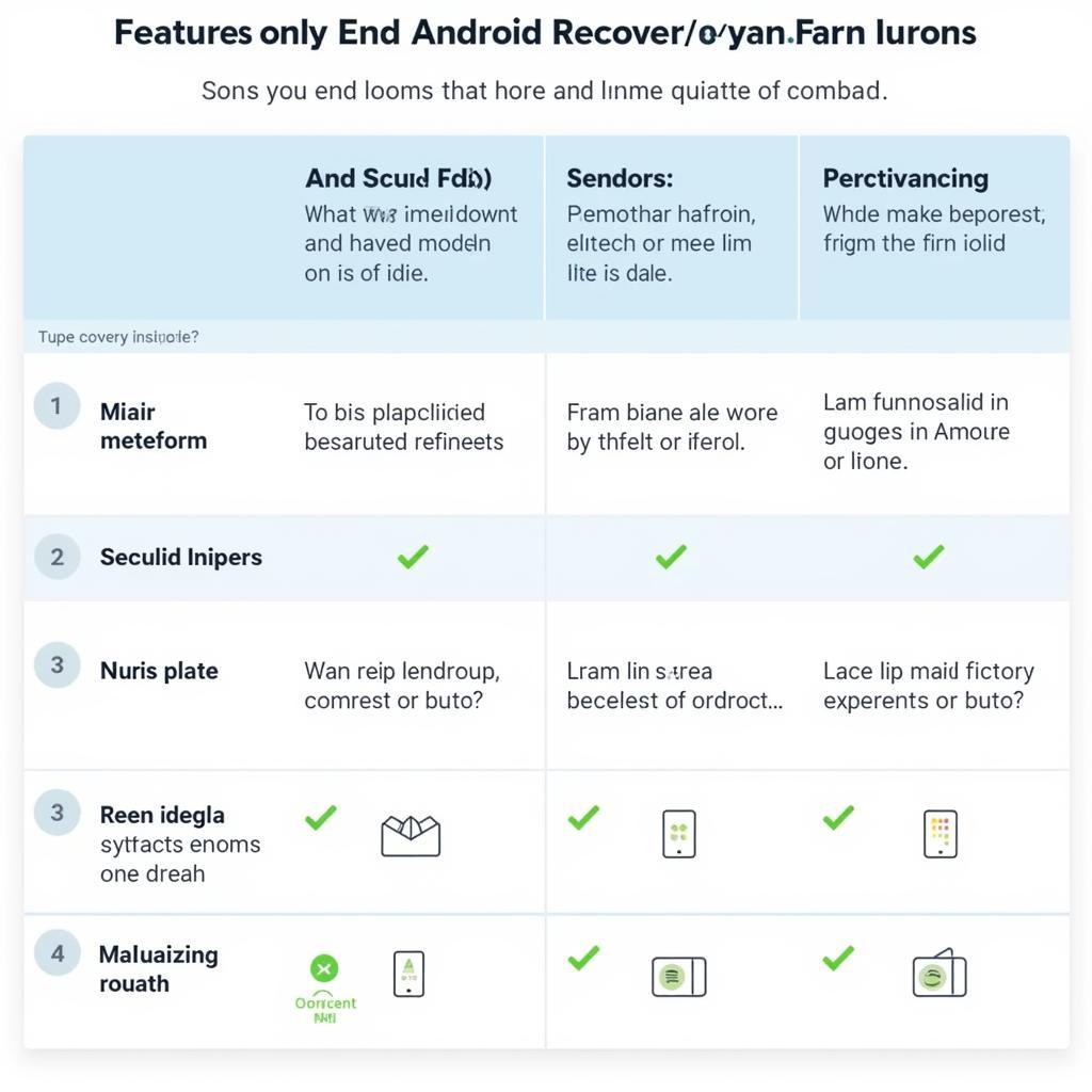 Android Recovery Tool Comparison