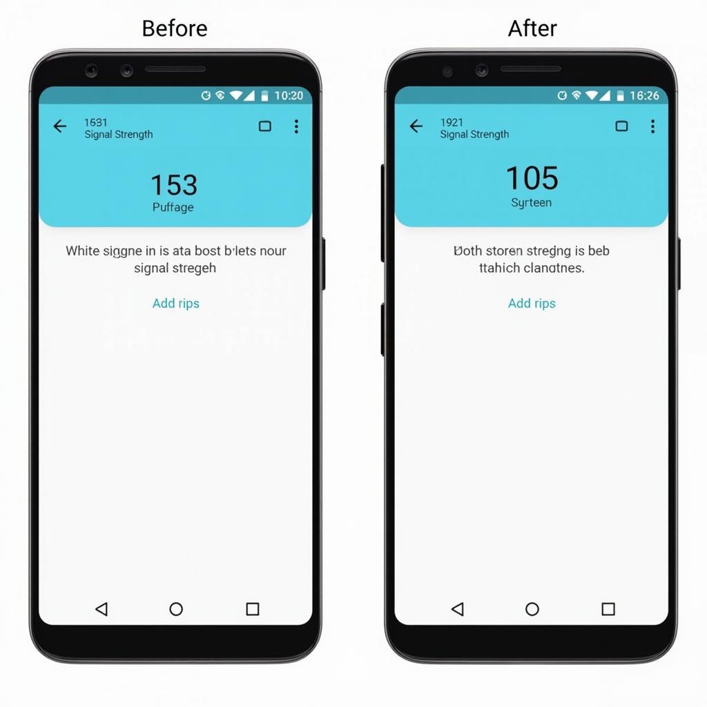 Comparing Signal Strength Before and After Using a Signal Booster App