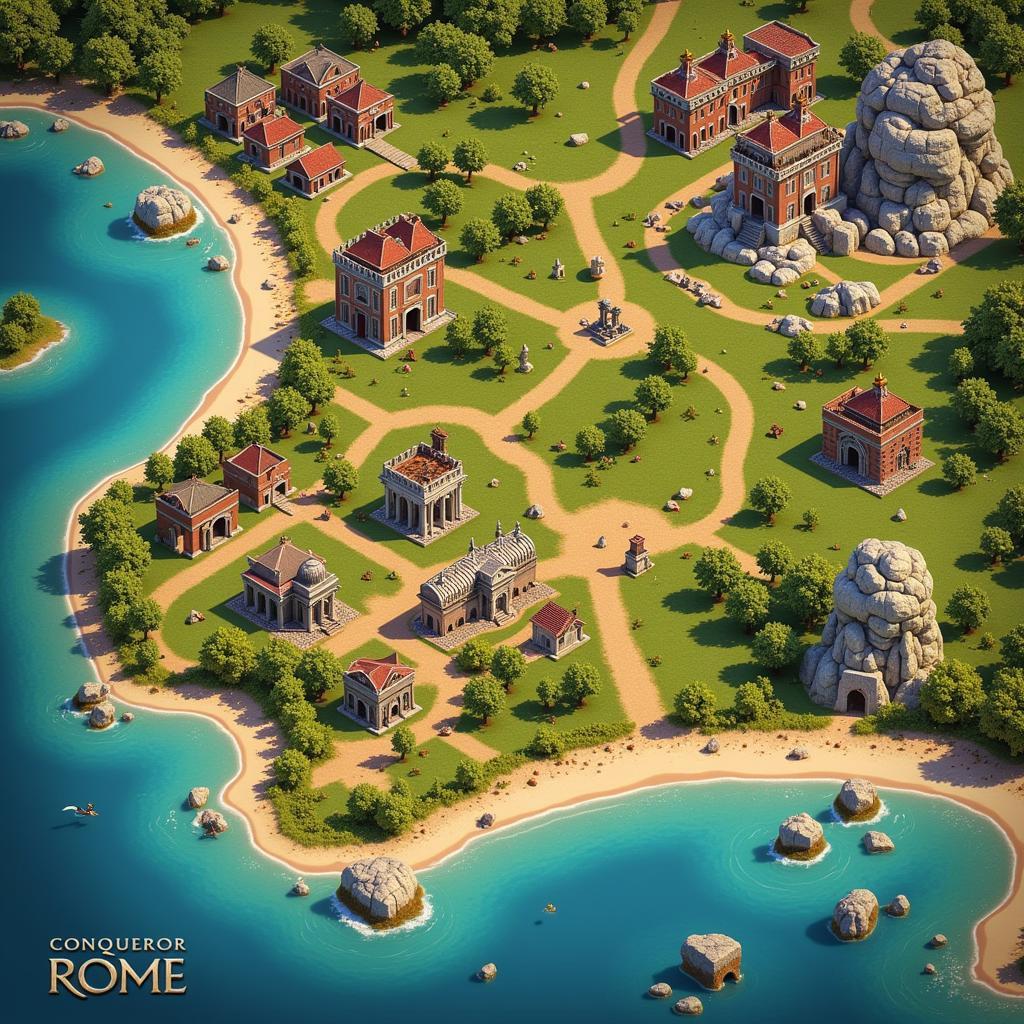 Conqueror Rome Mod APK Strategic Map