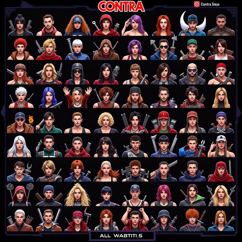 Contra Mod APK Character Selection