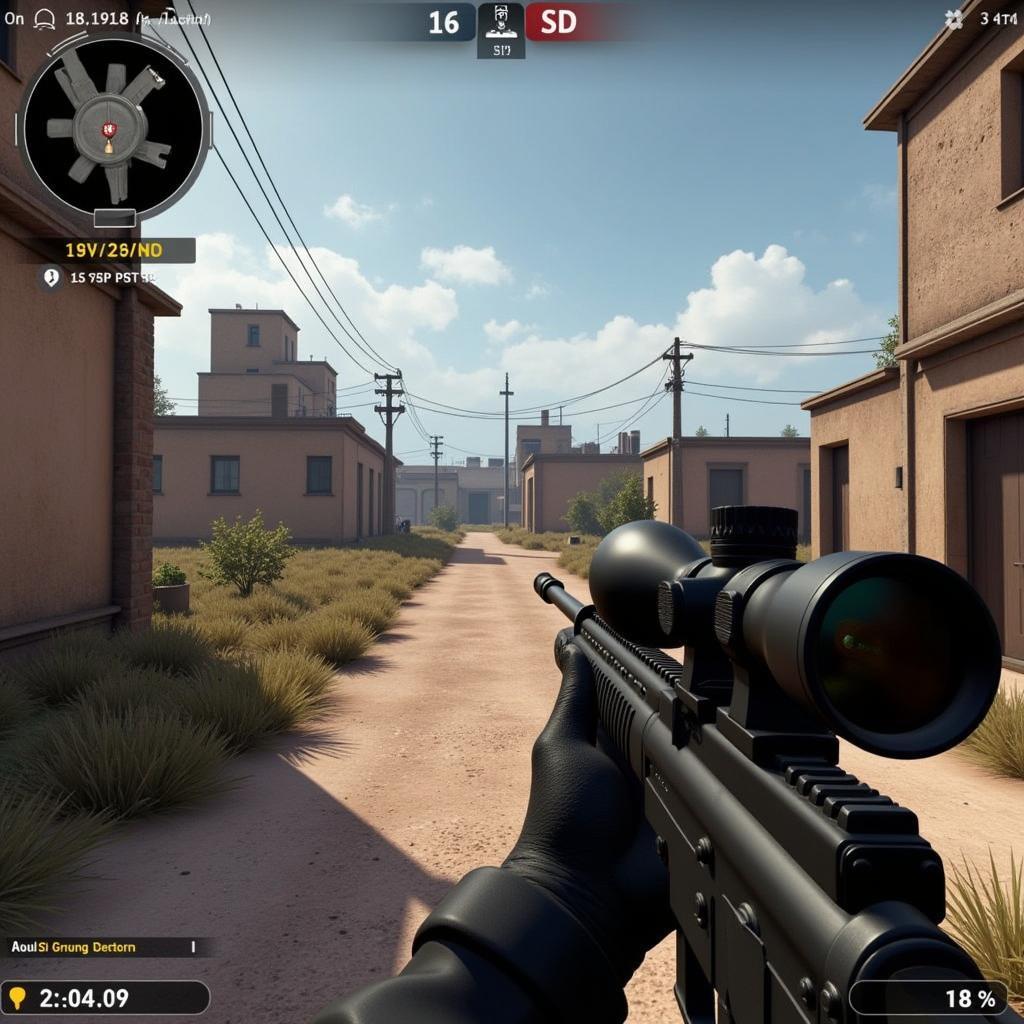 Contract Killer 2 gameplay screenshot showing a sniper mission.