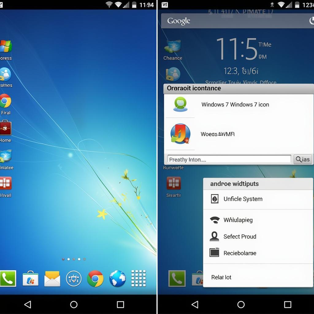 Customizing Android with Windows 7 Theme