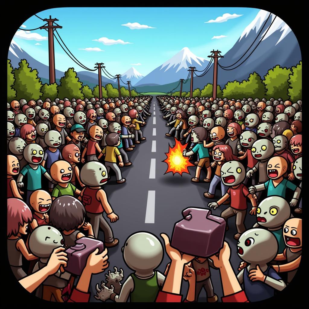 Intense Zombie Combat in Dead Road to Canada APK