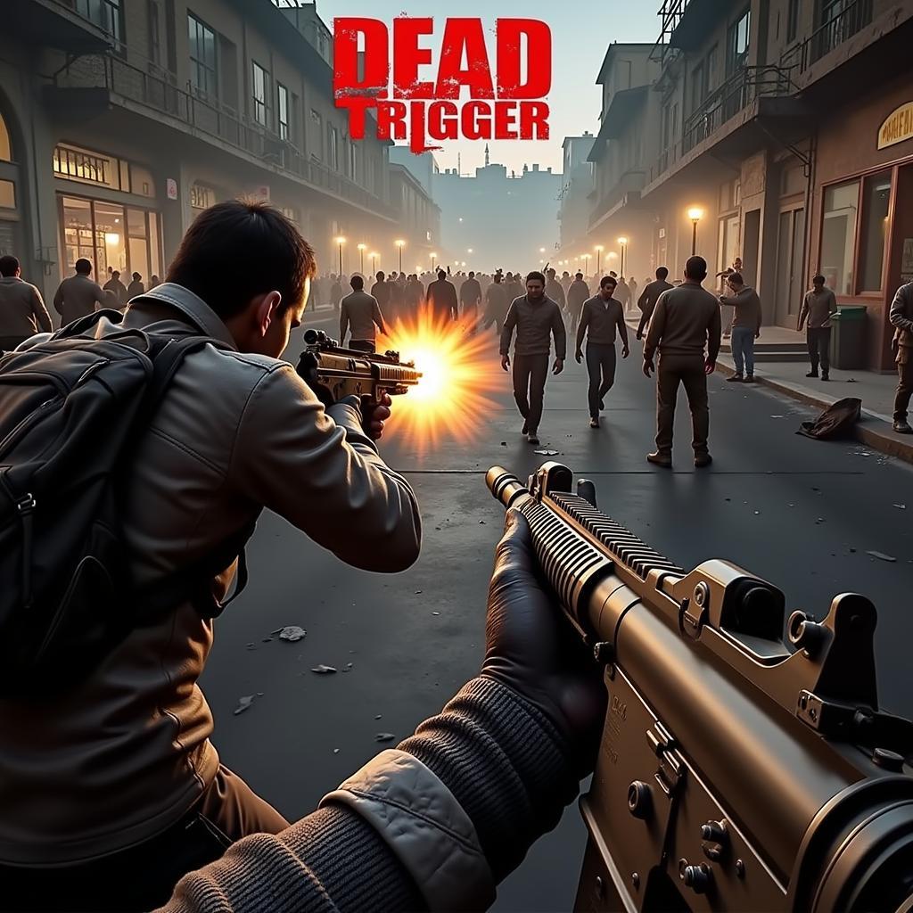 Intense gameplay in Dead Trigger Mod Apk