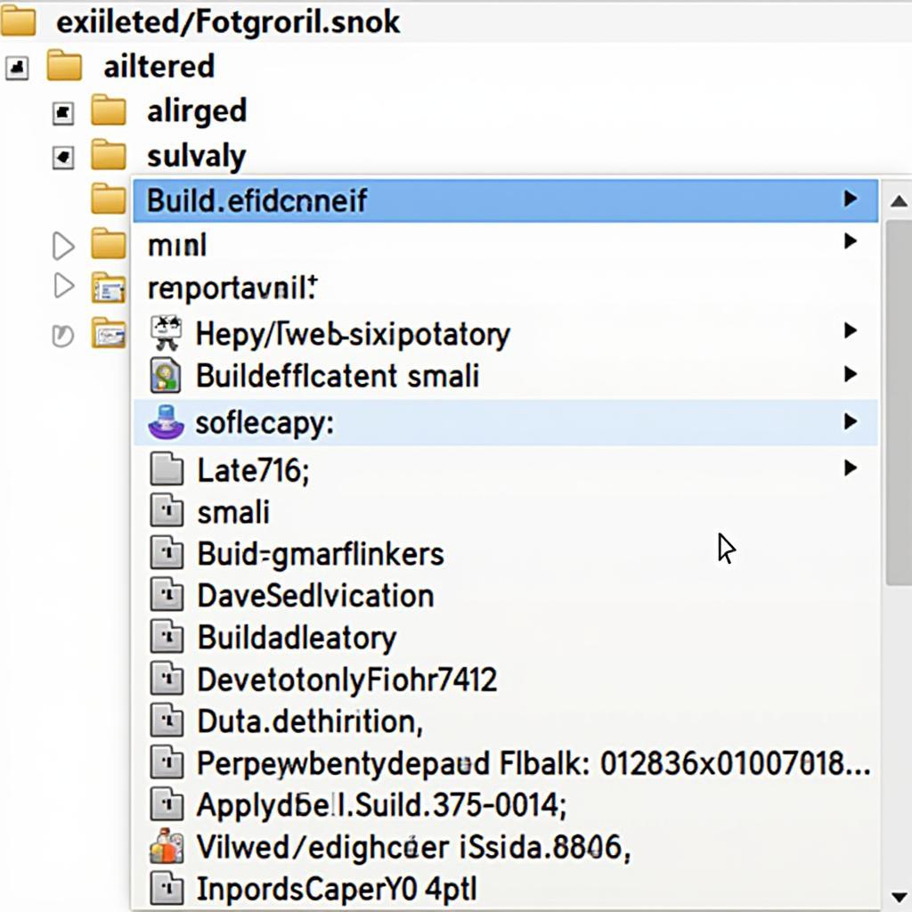 File structure of a decompiled APK