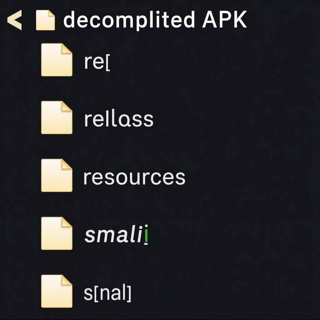 Decompiled APK folder structure