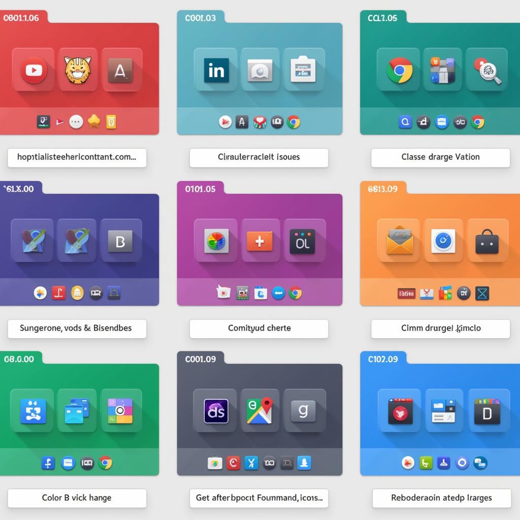 Different ColorOS Icon Pack Styles