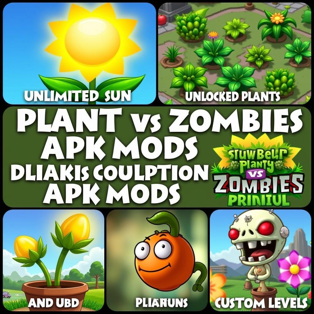 Types of Plant vs Zombie APK Mods