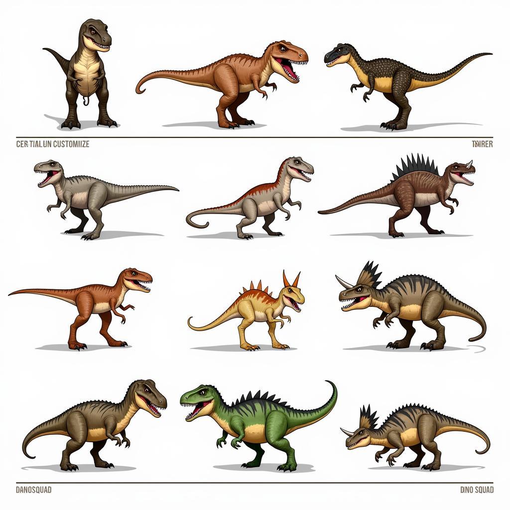 Dino Squad Dinosaur Roster