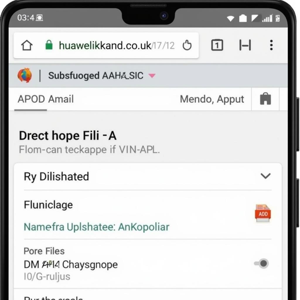 Downloading AOD APK for Huawei 2i