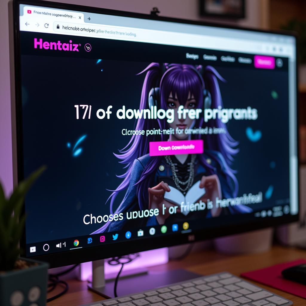 Website interface for downloading a hentaiz apk