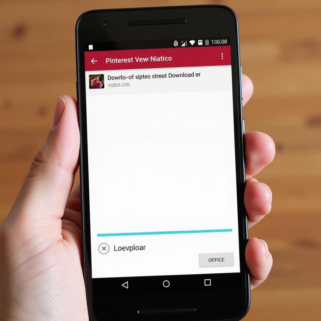 Downloading a Pinterest video on an Android phone