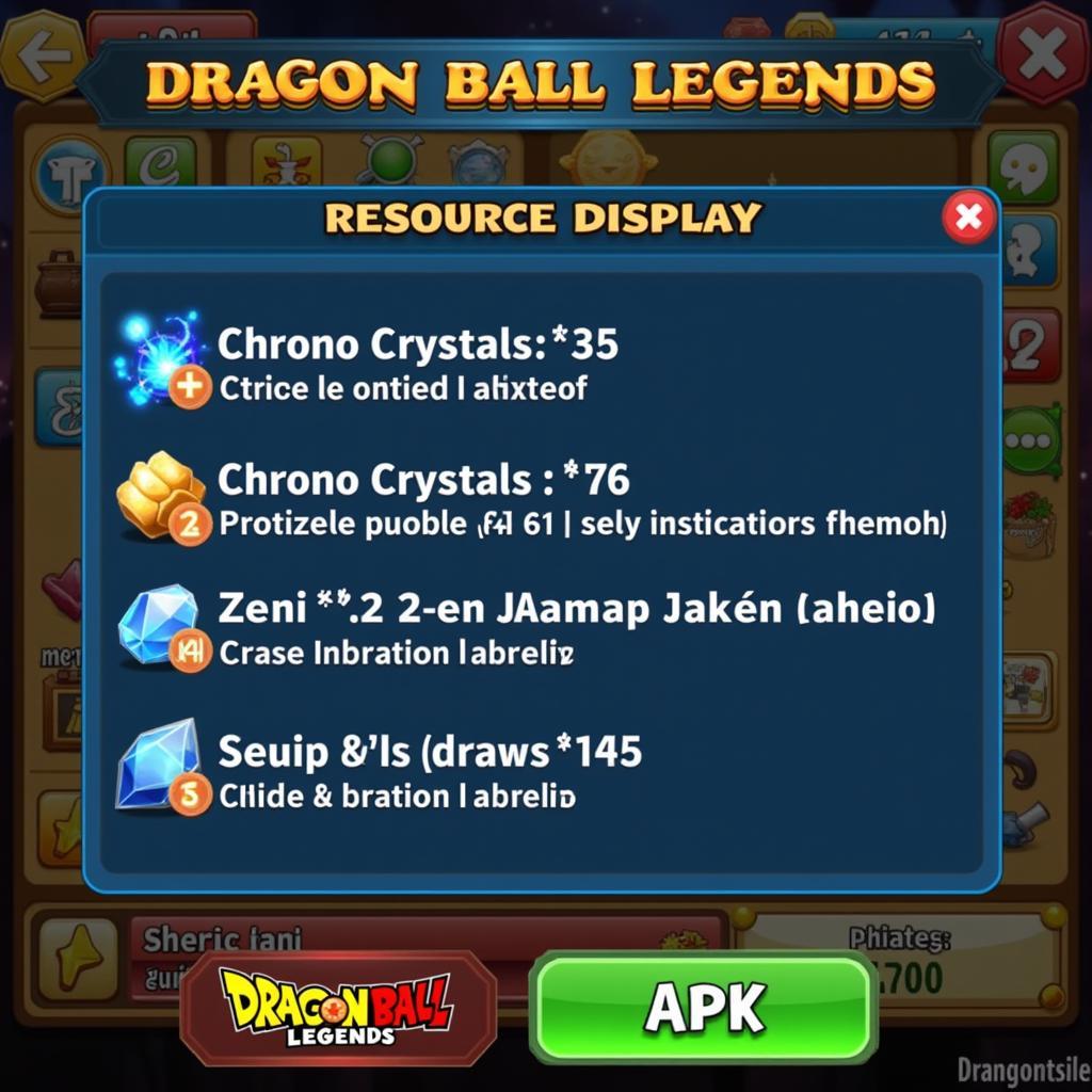 Dragon Ball Legends APK Mod Unlimited Resources