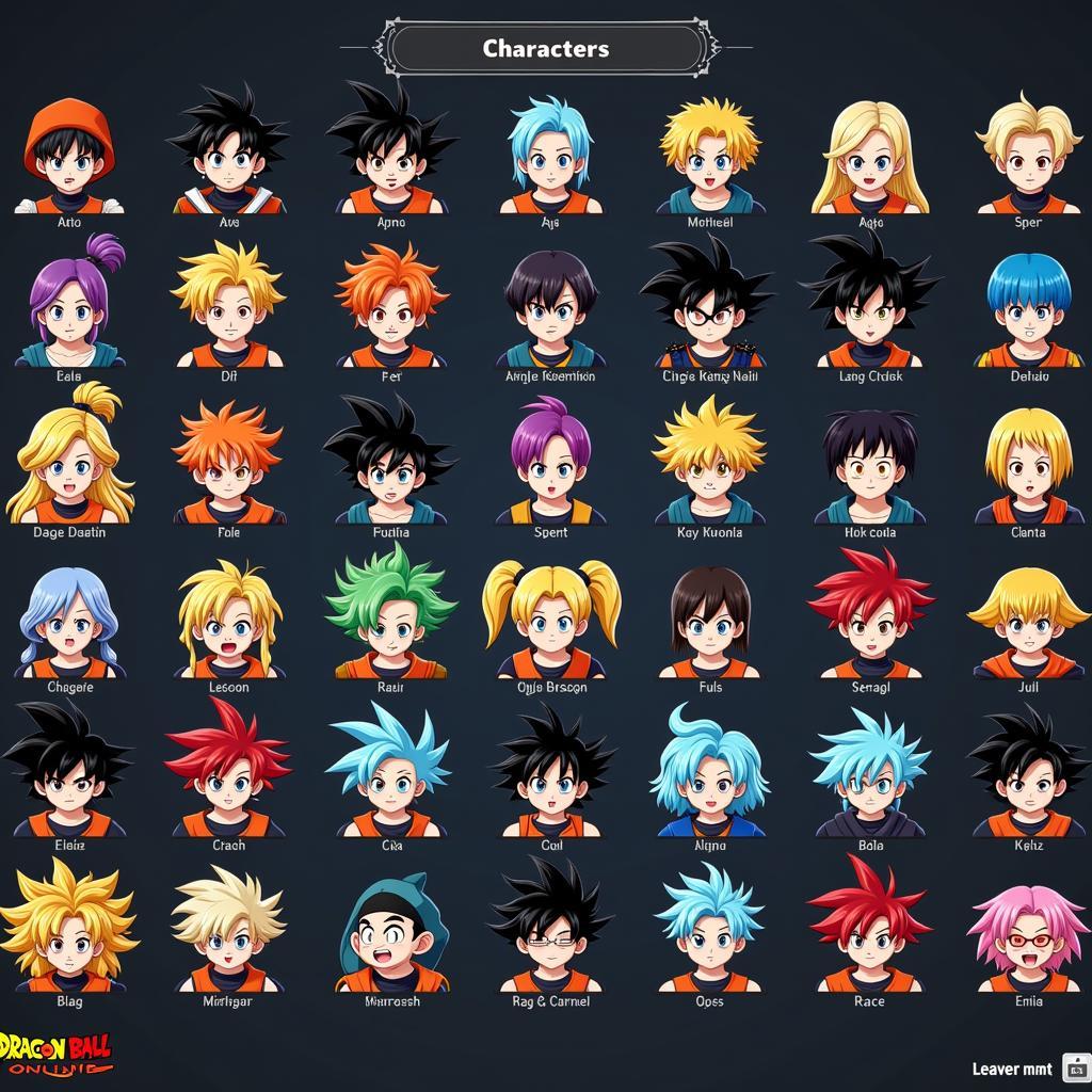 Dragon Ball Online Character Customization