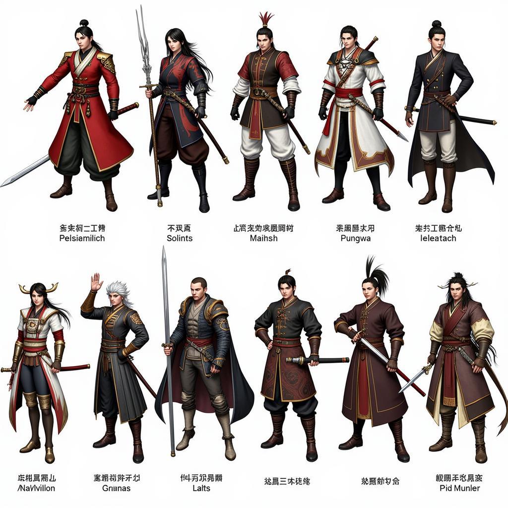  Collage showcasing various Dynasty Warriors Unleashed characters