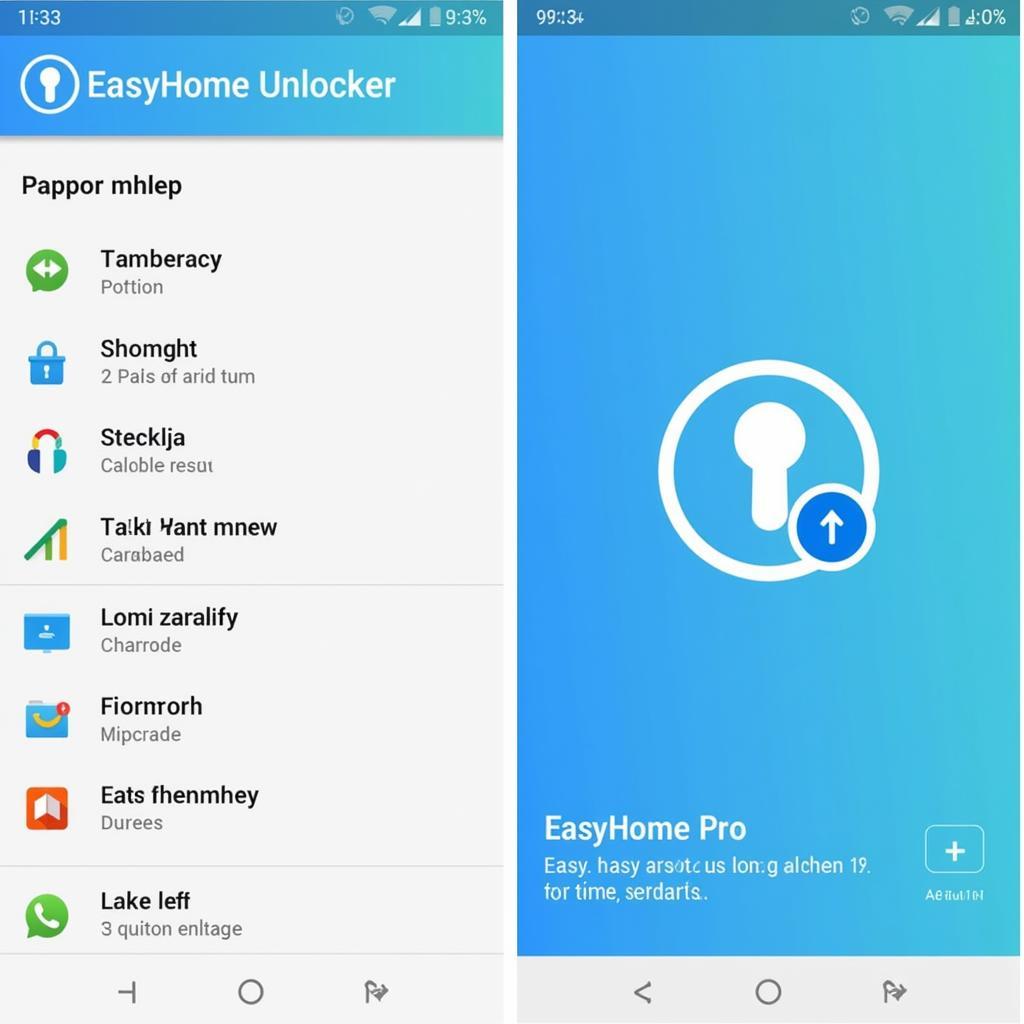 EasyHome Pro Unlocker APK Interface