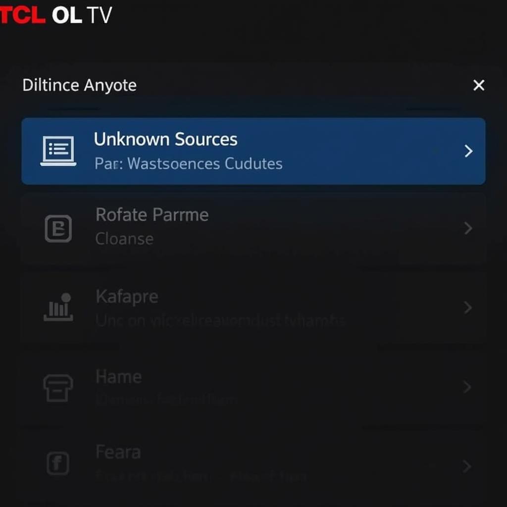 Enabling Unknown Sources on TCL TV