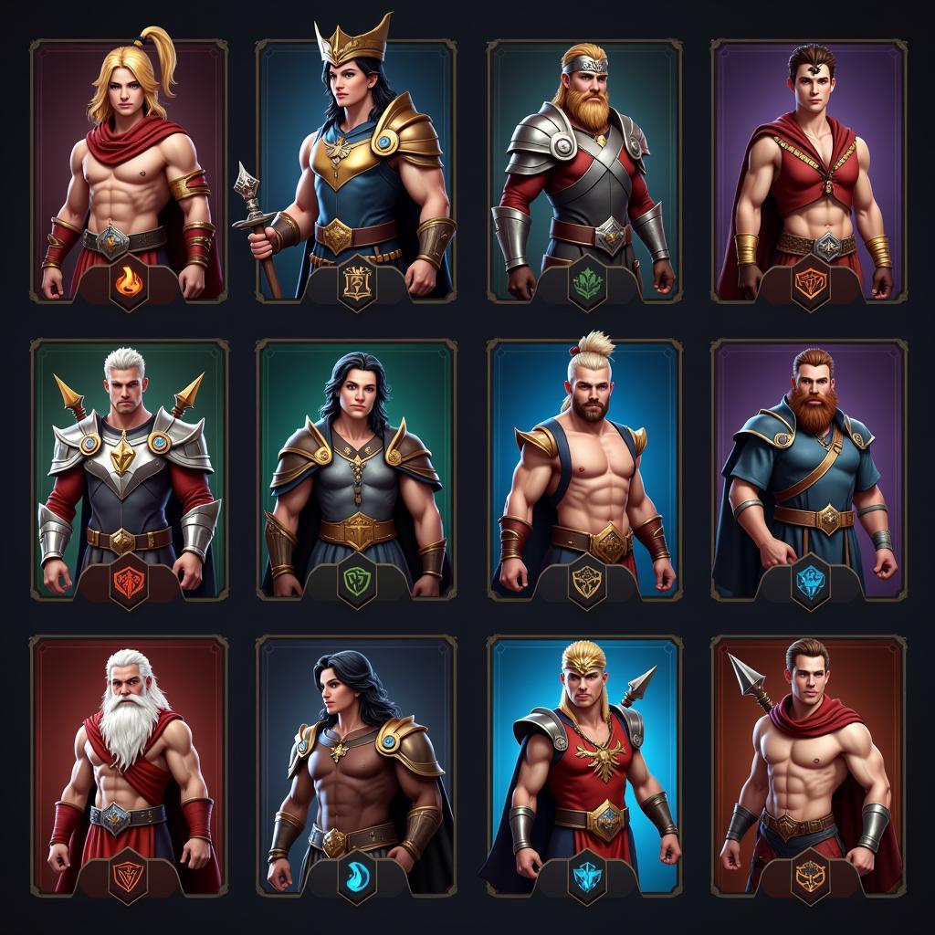 Epic Heroes War hero roster