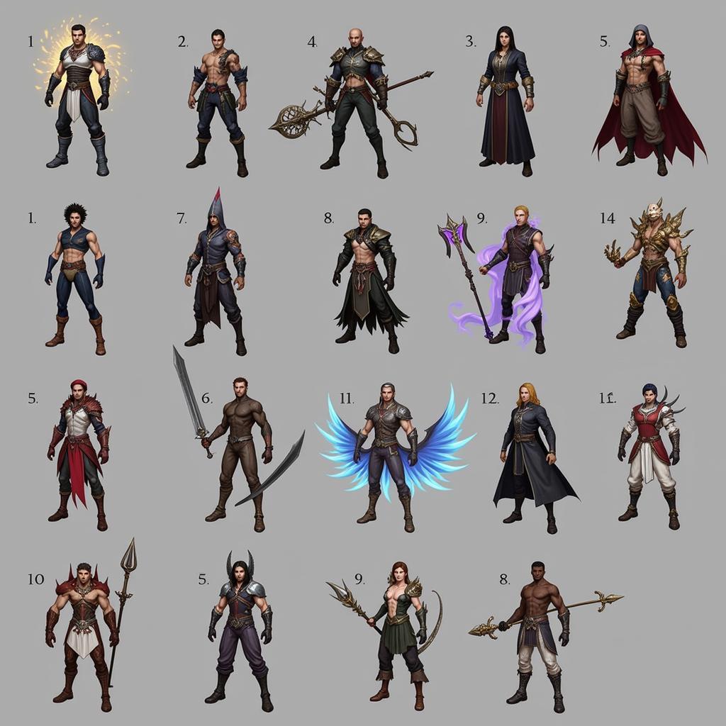 Eternal Legacy character roster