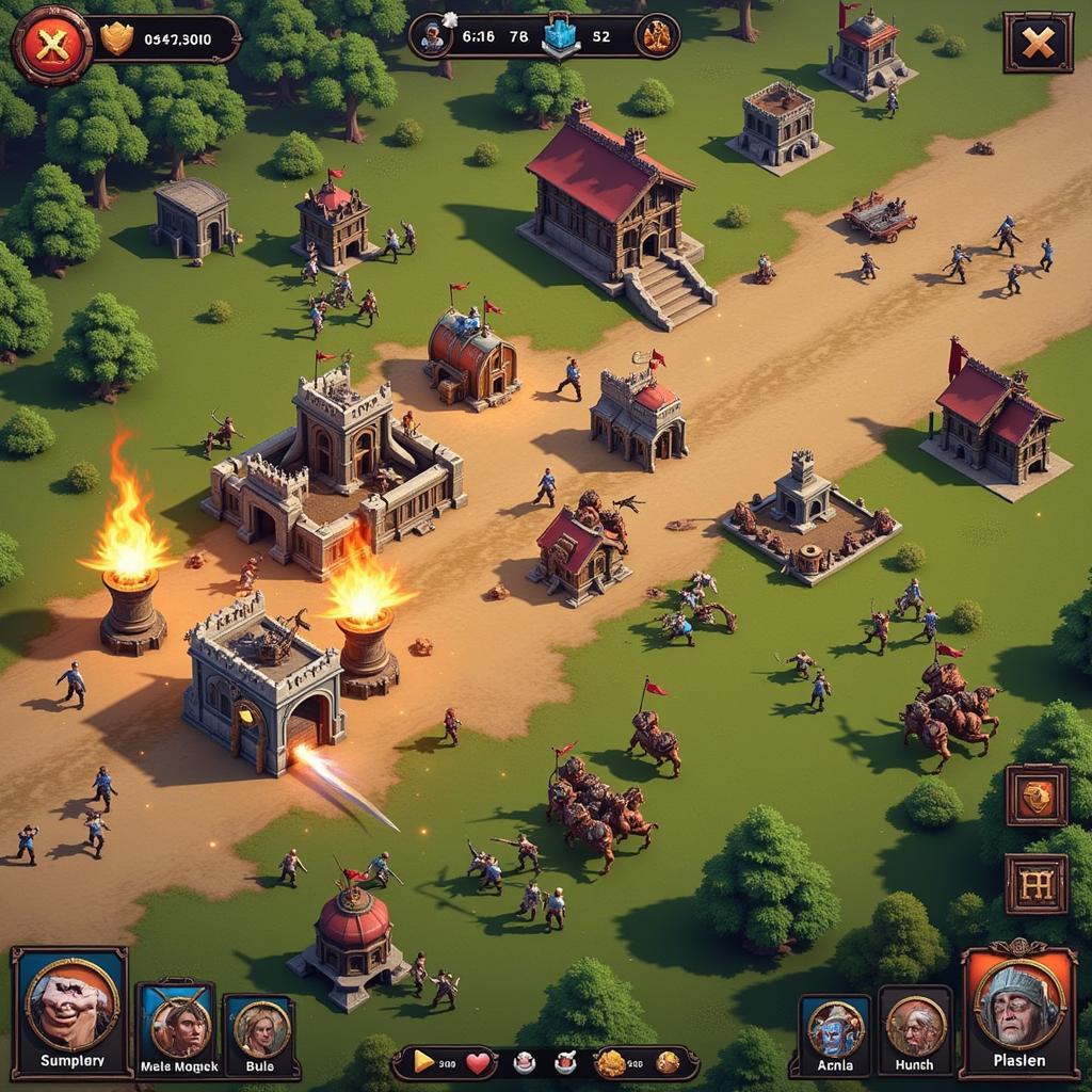 Evony APK Battle Scene