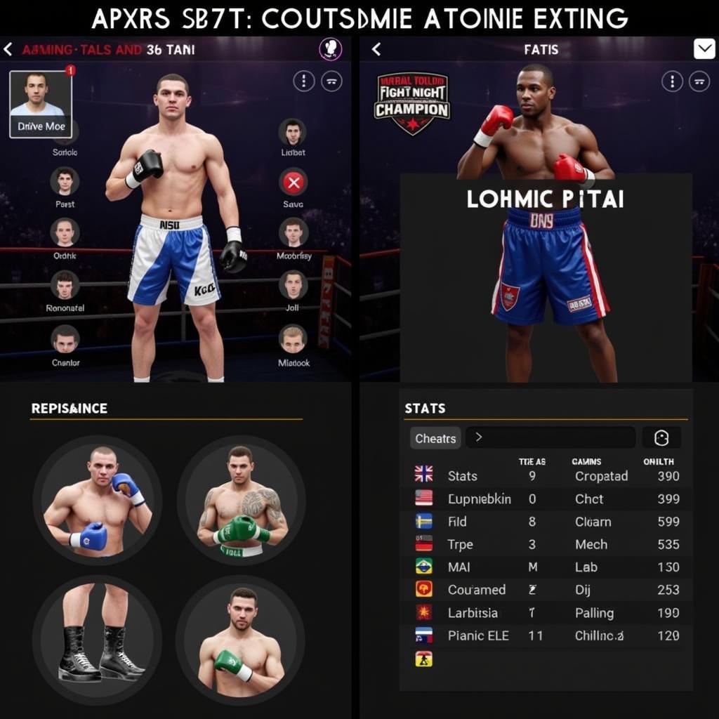 Fight Night Champion APK Character Customization Screen