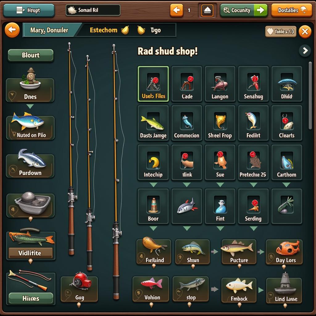 Fishing Game Tackle Shop