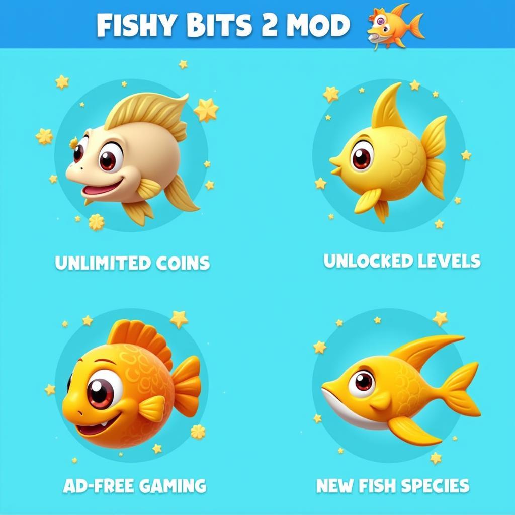 Fishy Bits 2 Mod APK Features