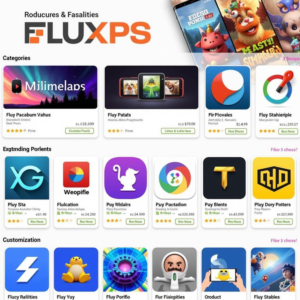 Fluxus APK app categories