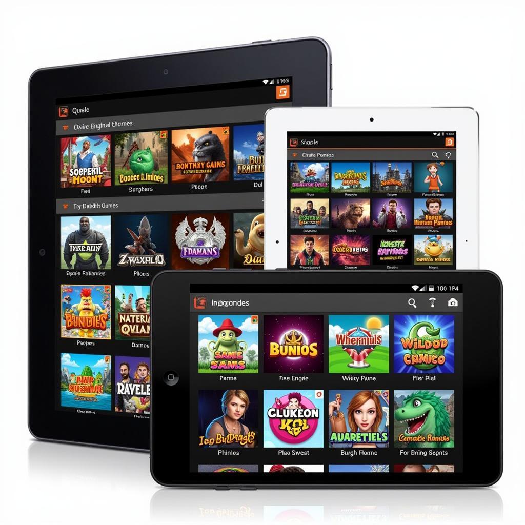 Variety of free app APKs on different devices