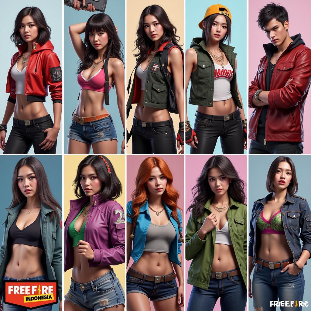 Free Fire Indonesia Characters