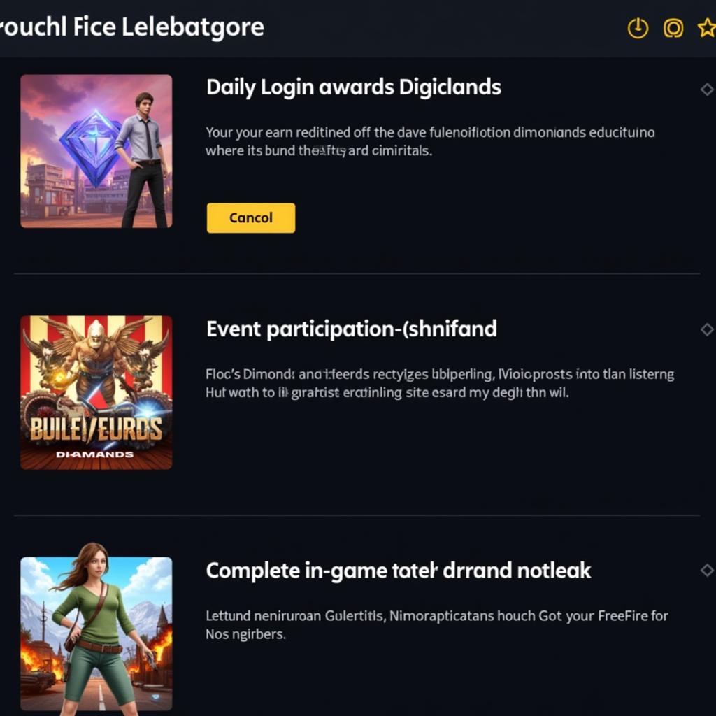 Free Fire Legitimate Diamond Earning