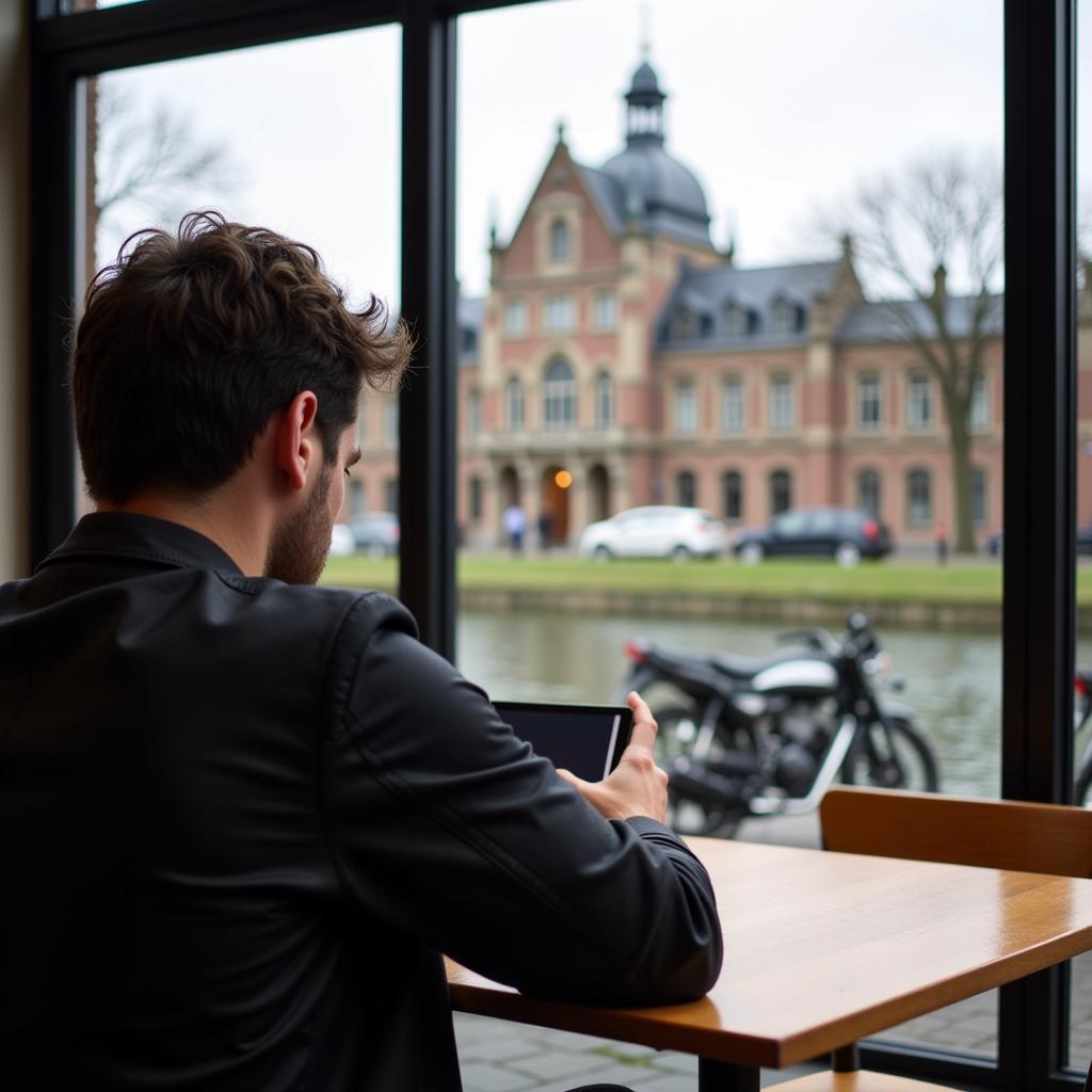 Gamer in Den Haag downloading an APK file