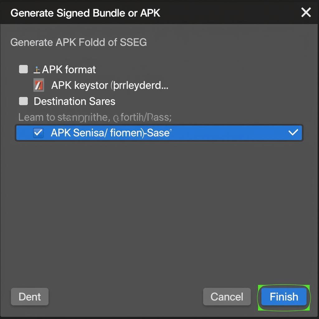 Generating Signed APK in Android Studio