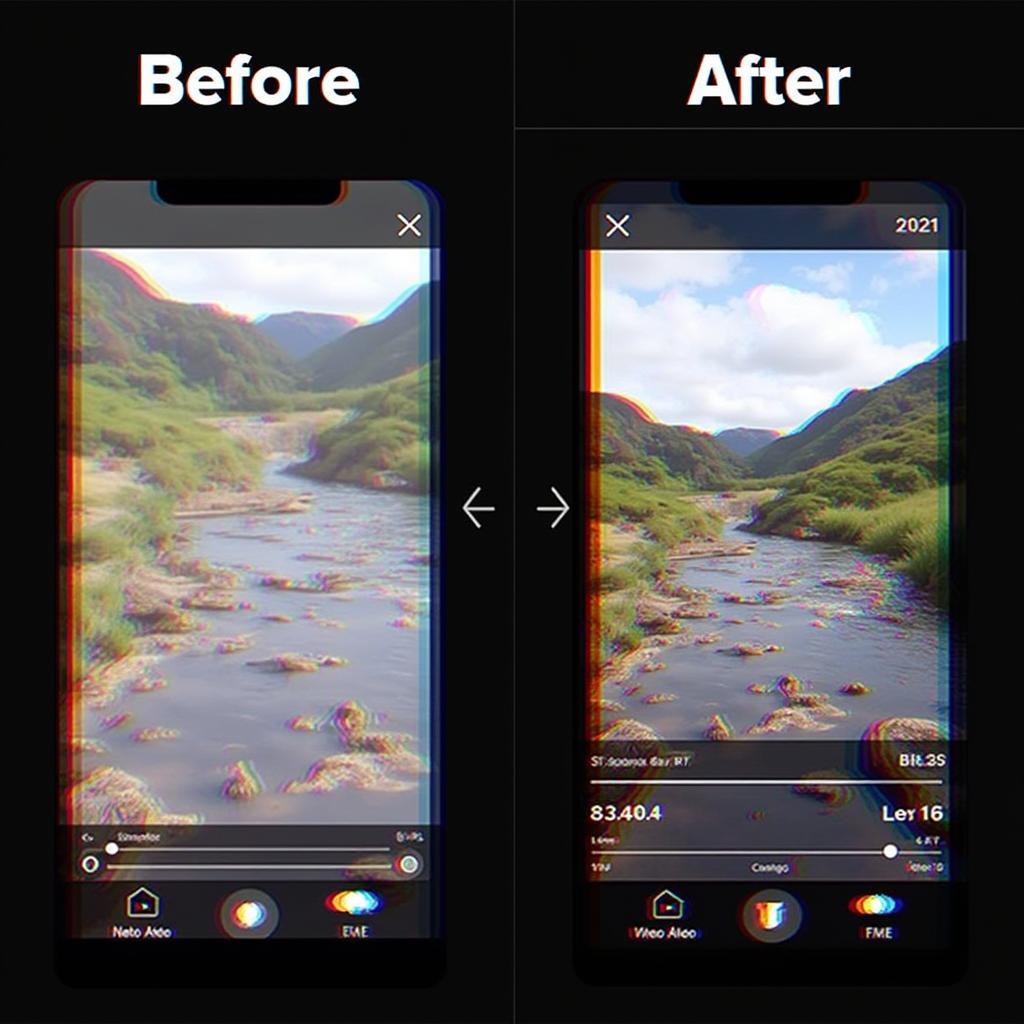 Glitch Video Pro APK Editing Example