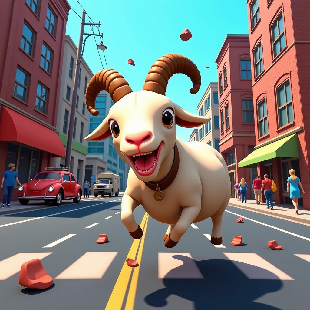 Goat Simulator Mod APK Gameplay Screenshot