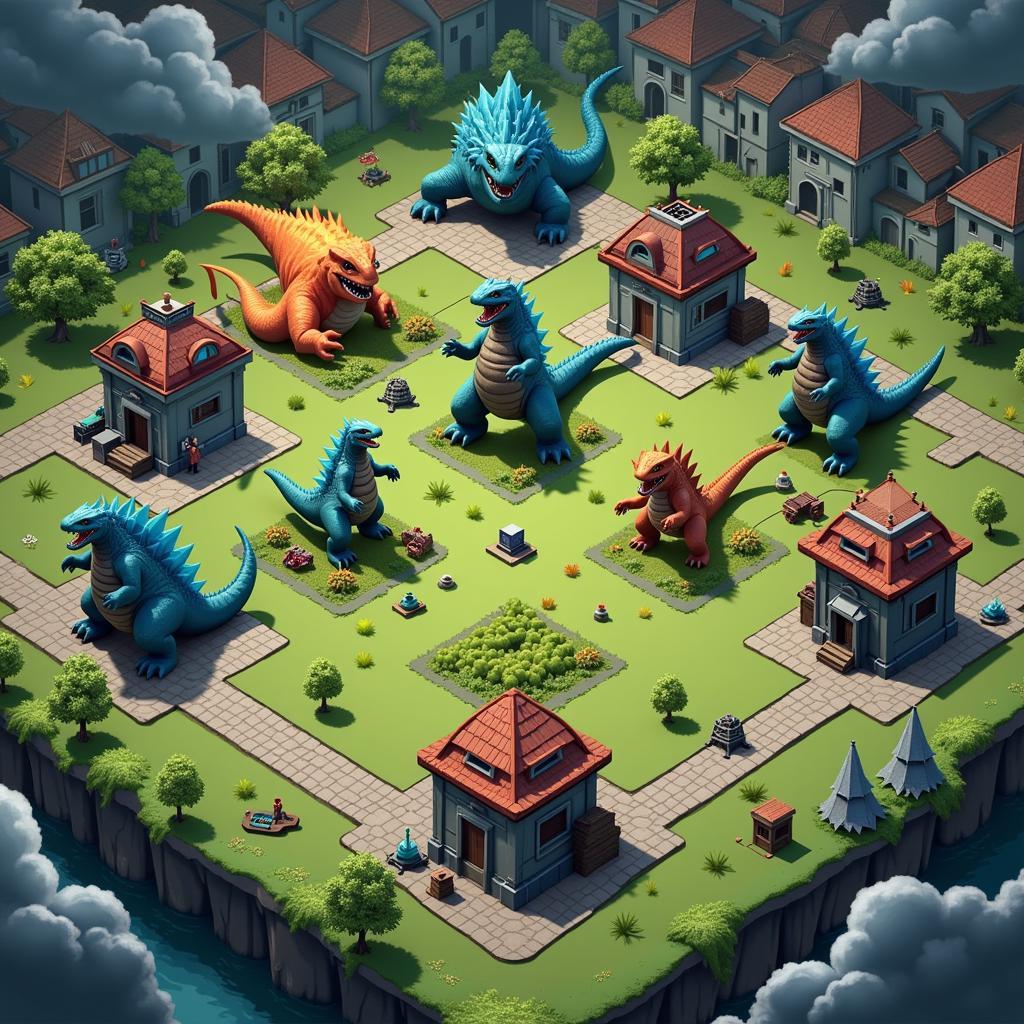 Godzilla Defense Force Mod Apk Gameplay Screenshot